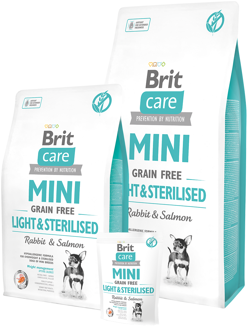 Brit care mini light sterilised sausas maistas šunims