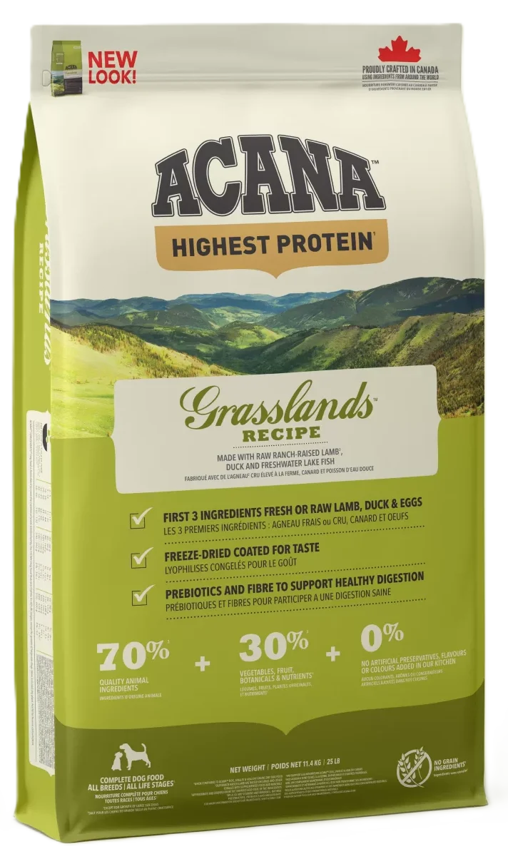 Acana grasslands maistas šunims