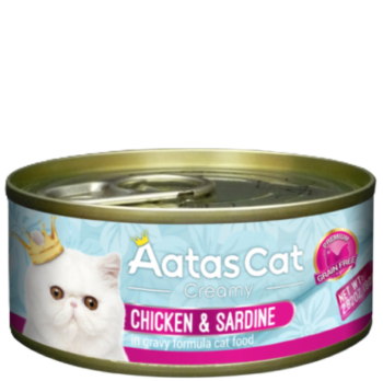 Aatas Creamy Chicken&Sardine konservai katėms
