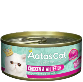 Aatas Creamy Chicken&Whitefish konservai katėms