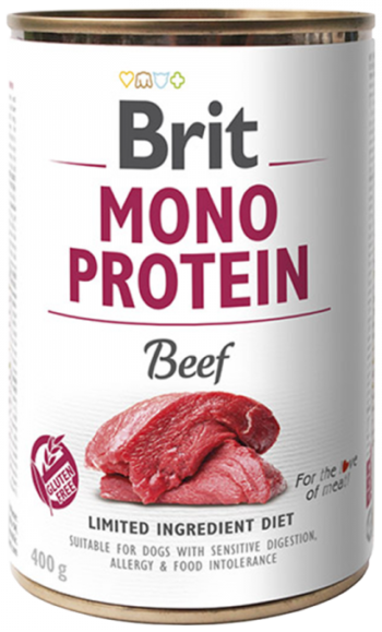 Brit care Mono Protein Beef konservai šunims