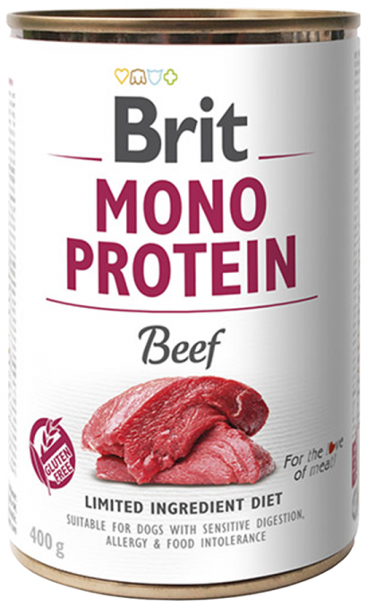 Brit Mono Protein Konservai Šunims Beef