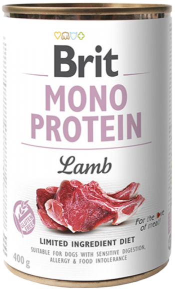 Brit care Mono Protein Lamb konservai šunims