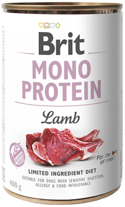 Brit Mono Protein Konservai Šunims Lamb