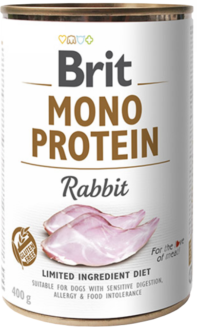 Brit Mono Protein Konservai Šunims Rabbit