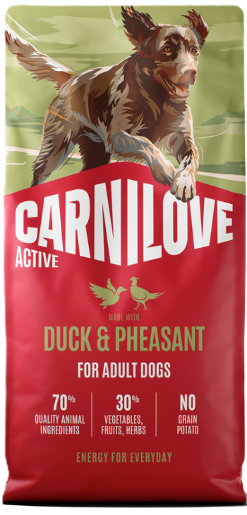 Carnilove Active Duck&Pheasant Adult sausas maistas šunims