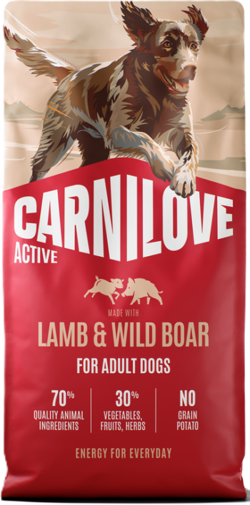 Carnilove Active Lamb&Wild Boar Adult sausas maistas šunims