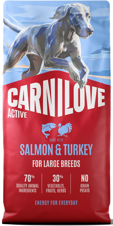 Carnilove Active Salmon&Turkey for Adult Large Breed šunis 12kg