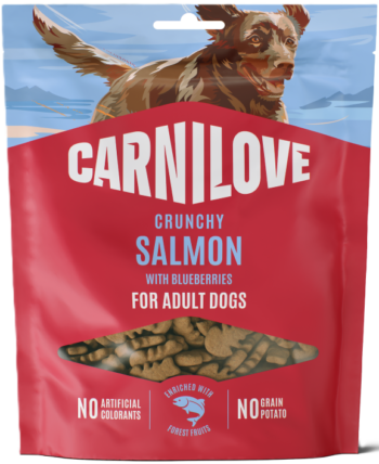 Carnilove Crunchy Salmon with Blueberries skanėstai šunims