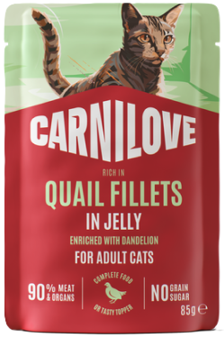 Carnilove Quail Dandelion for sterilized konservai katėms