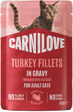Carnilove Turkey Valeriana konservai katėms