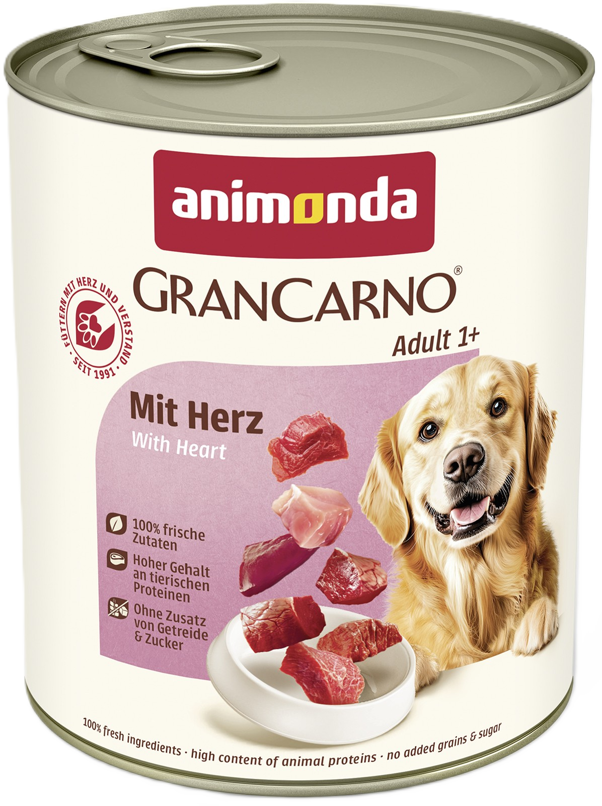 Animonda GranCarno Adult Mit Herz konservai šunims