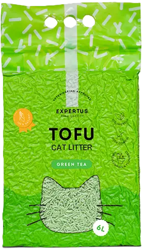 Expertus Tofu žaliosios arbatos kvapo kraikas katėms