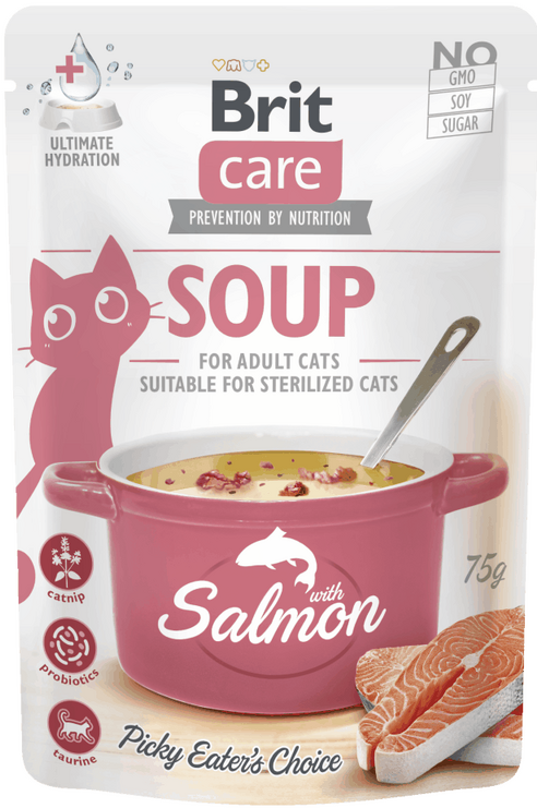 Brit Care Soup Salmon sriuba katėms
