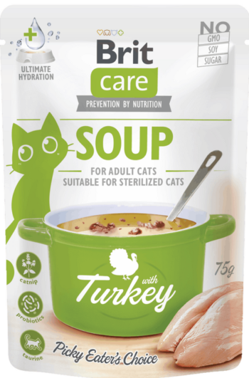 Brit Care Soup with Turkey sriuba katėms