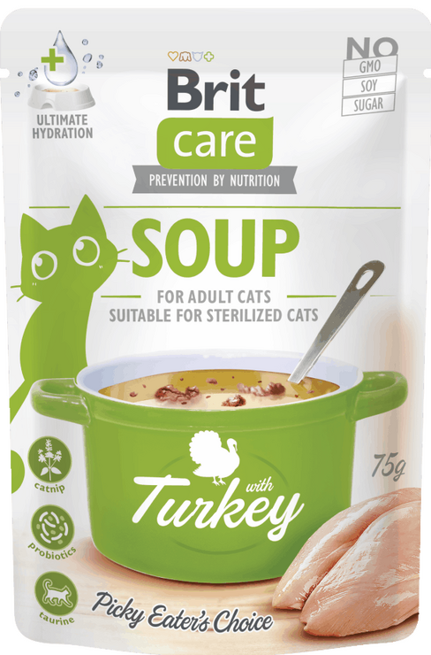 Brit Care Soup Turkey sriuba katėms