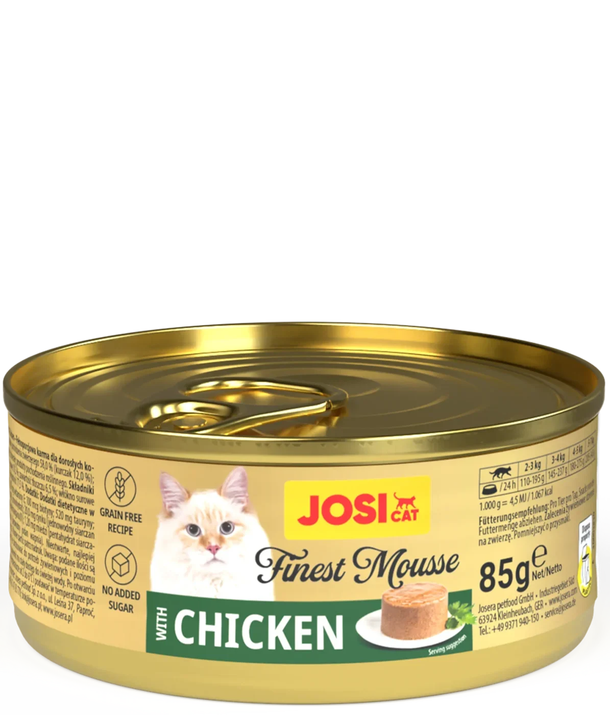 JosiCat-FinestMousse-with-Chicken-85g-konservai-katėms