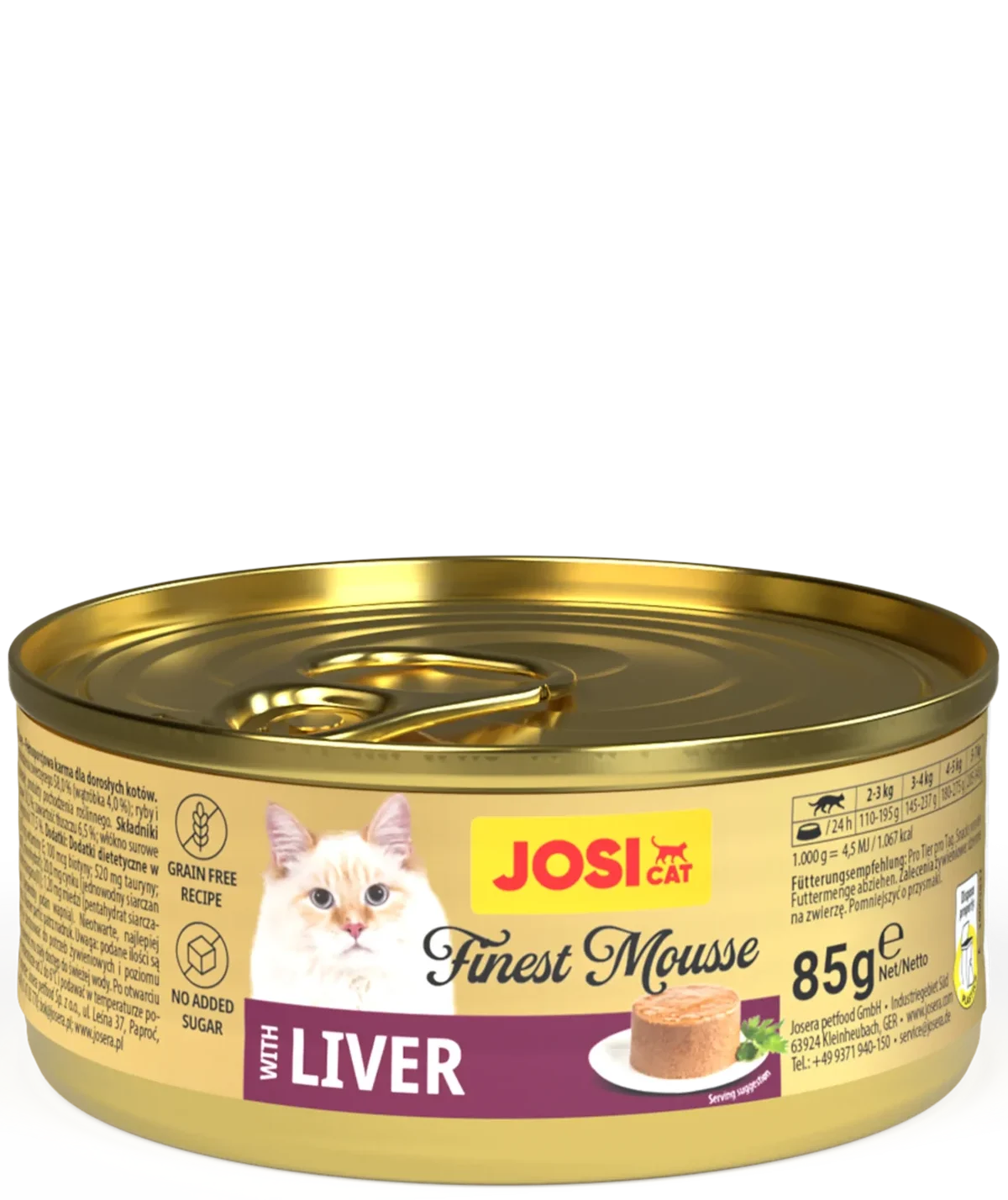 JosiCat-FinestMousse-with-Liver-85g-konservai-katėms