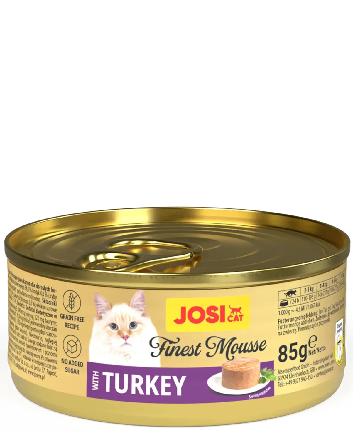 JosiCat-FinestMousse-with-Turkey-85g-konservai-katėms