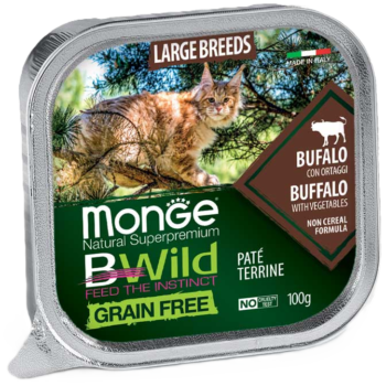 Monge BWILD Buffalo Large Breeds konservai katėms