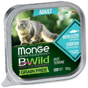Monge BWILD Codfish konservai katėms