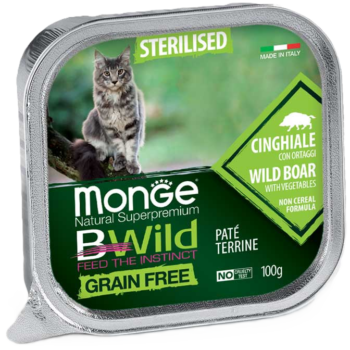 Monge BWILD Sterilized Wild Boar konservai katėms